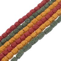 Natural Lava Beads, Column 12*10mm-22*10mm Approx 1mm Approx 14.9 Inch 
