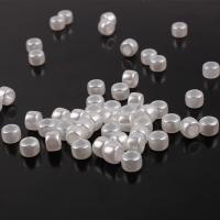 Perles en plastique ABS, moulage par injection, Mini & DIY & perle d'imitation, blanc, 9*6mm, Vendu par sac