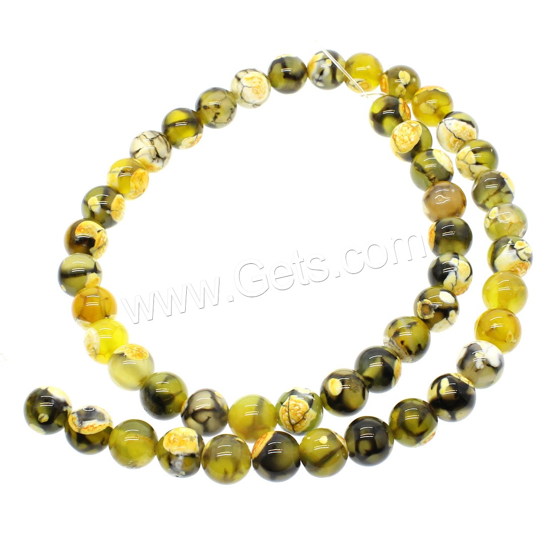 Mixed Agate Beads, Round, fashion jewelry & different materials for choice & different size for choice, Hole:Approx 1mm, Length:Approx 14.9 Inch, Sold By Strand