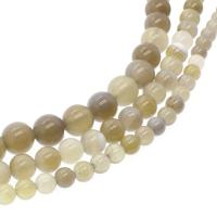 Natural Lace Agate Beads, Round, fashion jewelry grey Approx 1mm Approx 14.9 Inch 