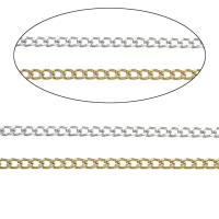 Aluminum Twist Oval Chain, plated, fashion jewelry 