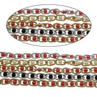 Aluminum Chain, with Plastic, plated, fashion jewelry 