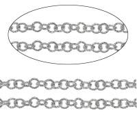 Aluminum Circle Chain, silver color plated, round link chain 