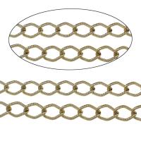 Aluminum Rhombus Chain, gold color plated 