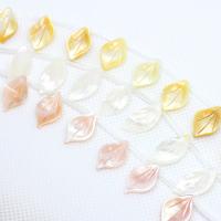 Natural White Shell Beads, Leaf, cute & fashion jewelry Approx 1mm 
