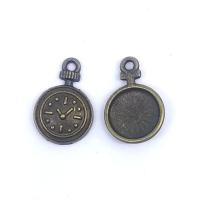 Zinc Alloy Watch Pendant, Clock, antique bronze color plated, vintage & fashion jewelry & DIY Approx 2mm 