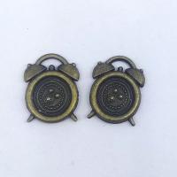Zinc Alloy Watch Pendant, Clock, antique bronze color plated, vintage & fashion jewelry & DIY Approx 1mm 
