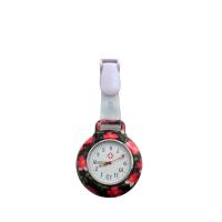 Silicone Nurse Watch, with Organic Glass & Zinc Alloy, Japanese movement, printing, waterproofless & for woman 