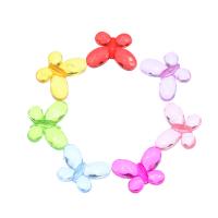 Jelly Style Acrylic Beads, Butterfly, Mini & cute & DIY, mixed colors Approx 1mm, Approx 