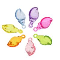 Transparent Acrylic Pendants, Conch, cute & fashion jewelry & DIY & jelly style, mixed colors Approx 2mm, Approx 
