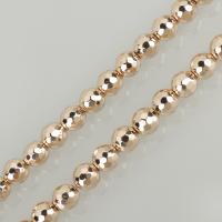Hematite Beads, rose gold color plated, vintage & fashion jewelry & DIY Approx 1mm Approx 15.5 Inch, Approx 