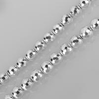 Hematite Beads, silver color plated, vintage & fashion jewelry & DIY Approx 1.5mm Approx 16 Inch, Approx 
