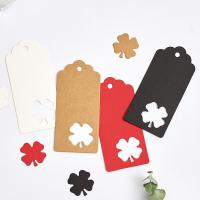 Paper Label Tag, Four Leaf Clover, cute & detachable & DIY 95*45mm  