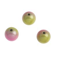 Acrylic Jewelry Beads, Round, Mini & fashion jewelry & DIY, multi-colored, 10mm Approx 2mm, Approx 