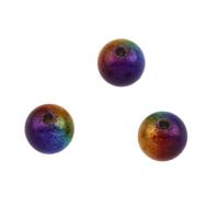 Acrylic Jewelry Beads, Round, Mini & fashion jewelry & DIY, multi-colored, 8mm Approx 1mm, Approx 