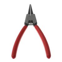 Stainless Steel Needle Nose Plier, with Plastic, portable & durable, red 