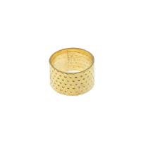 Stainless Steel Thimble, portable & durable, gold 