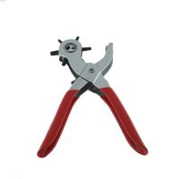 Stainless Steel Multifunctional Folding Pliers, with Plastic, portable & durable, red 
