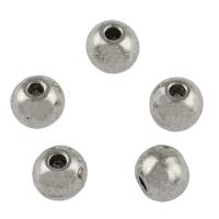 Zinc Alloy Jewelry Beads, Round, antique silver color plated, DIY Approx 2.3mm, Approx 