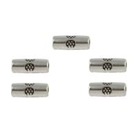 Zinc Alloy Jewelry Beads, Column, antique silver color plated, DIY Approx 1mm, Approx 