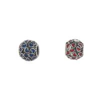 Stainless Steel European Beads, 316L Stainless Steel, Round, enamel Approx 4mm 