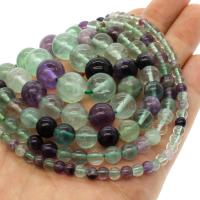 Colorful Fluorite Beads, Round mixed colors Approx 1mm Approx 14.9 Inch 