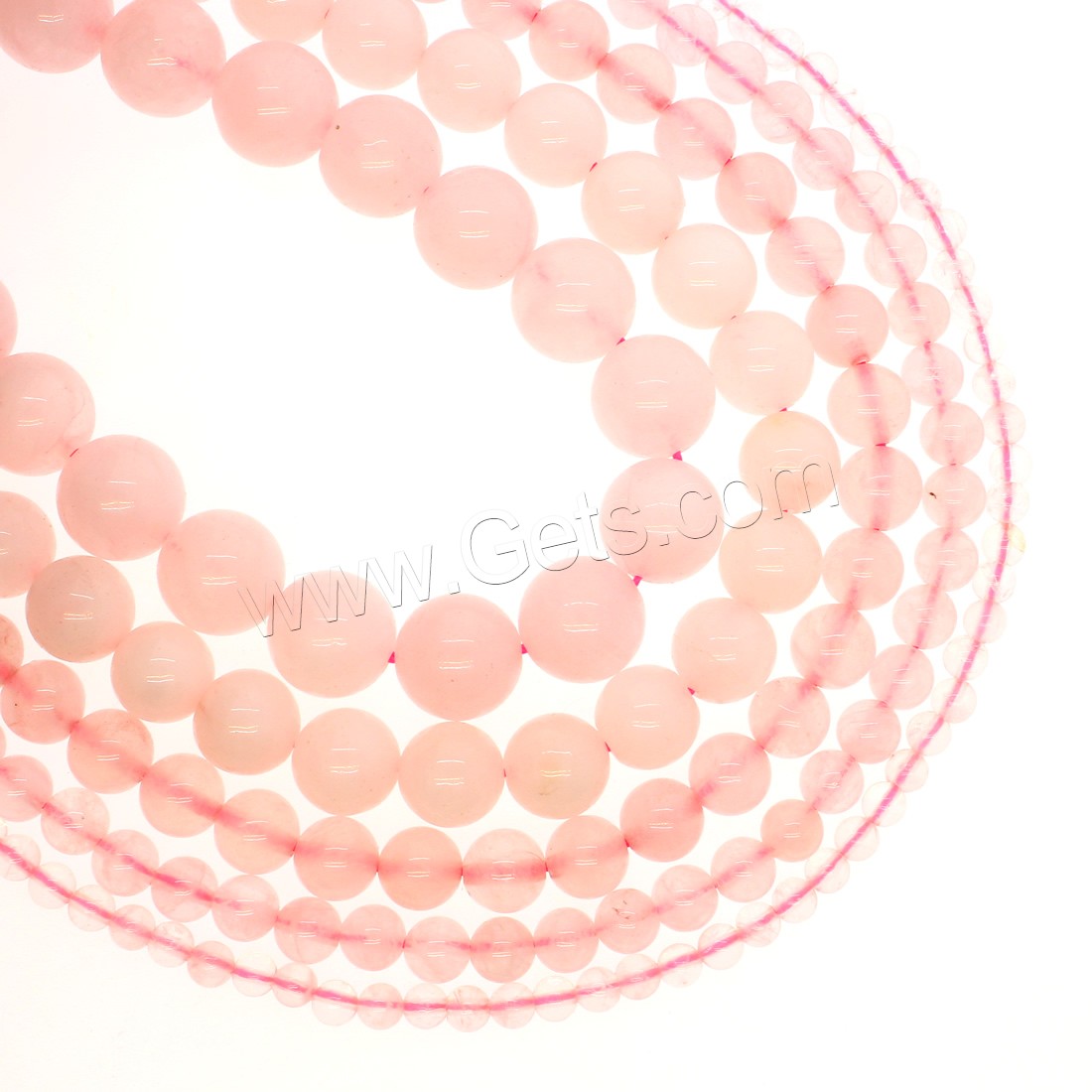 Natural Rose Quartz Beads, Round, different size for choice, pink, Hole:Approx 1mm, Length:Approx 14.9 Inch, Sold By Strand