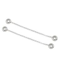 304 Stainless Steel European Safety Chain, DIY Approx 2mm 