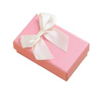 Jewelry Gift Box, Paper, Rectangle, durable & Korean style, pink 