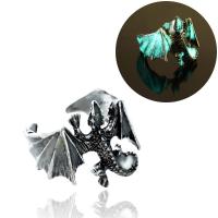 Luminated Finger Ring, Brass, Dinosaur, plated, for woman US Ring .5 