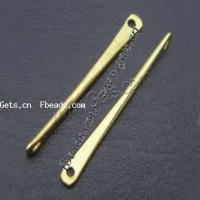 Brass Connector, plated, 1/1 loop Approx 1mm 
