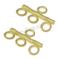 Brass Connector, plated, 1/3 loop Approx 2.5mm 