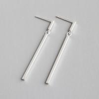 Sterling Silver Drop Earring, 925 Sterling Silver, sterling silver post pin, plated, fashion jewelry & for woman 