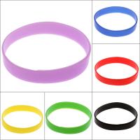 Silicone Bracelet, Donut, elastic & Unisex 12*1.5mm Approx 7.5 Inch 