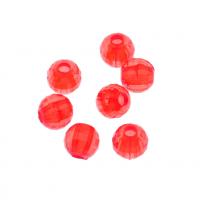 Solid Color Acrylic Beads, Round, Mini & fashion jewelry & DIY, red, 6mm Approx 1mm, Approx 