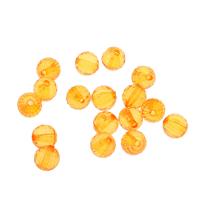 Solid Color Acrylic Beads, Round, Mini & fashion jewelry & DIY, orange, 10mm Approx 1mm, Approx 