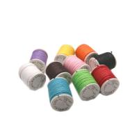 Cordón de algodón encerado cuerda, enviado al azar, color mixto, 1mm, 10Bobinas de/Grupo, 100m/Carrete, Vendido por Grupo