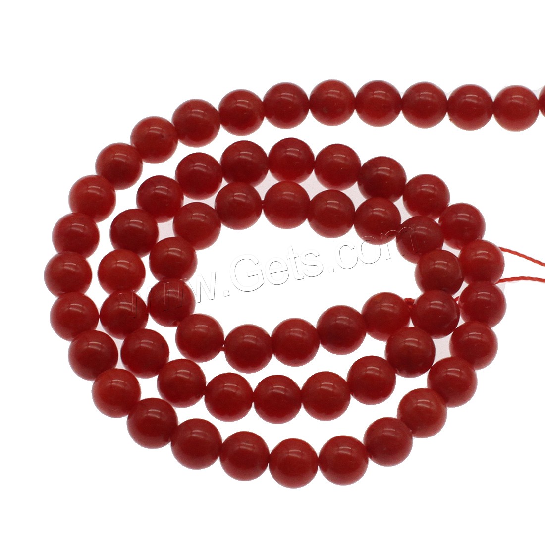 Natural Coral Beads, Round, different size for choice, red, Hole:Approx 1mm, Length:Approx 14.9 Inch, Sold By Strand