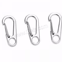 Zinc Alloy Snap Hook Clasp, durable & fashion jewelry & DIY, silver color, 33mmx15mm 