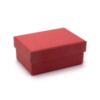 Paper Cufflinks Gift Box, with Velveteen, Rectangle, Unisex 