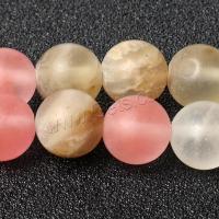 perles de melon , pastèque, Rond, poli, bijoux de mode & DIY & normes différentes pour le choix, couleurs mélangées Environ 15 pouce, Vendu par brin