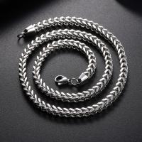 Collar de cadena de acero inoxidable, chapado, diverso tamaño para la opción, color original, Vendido por Sarta