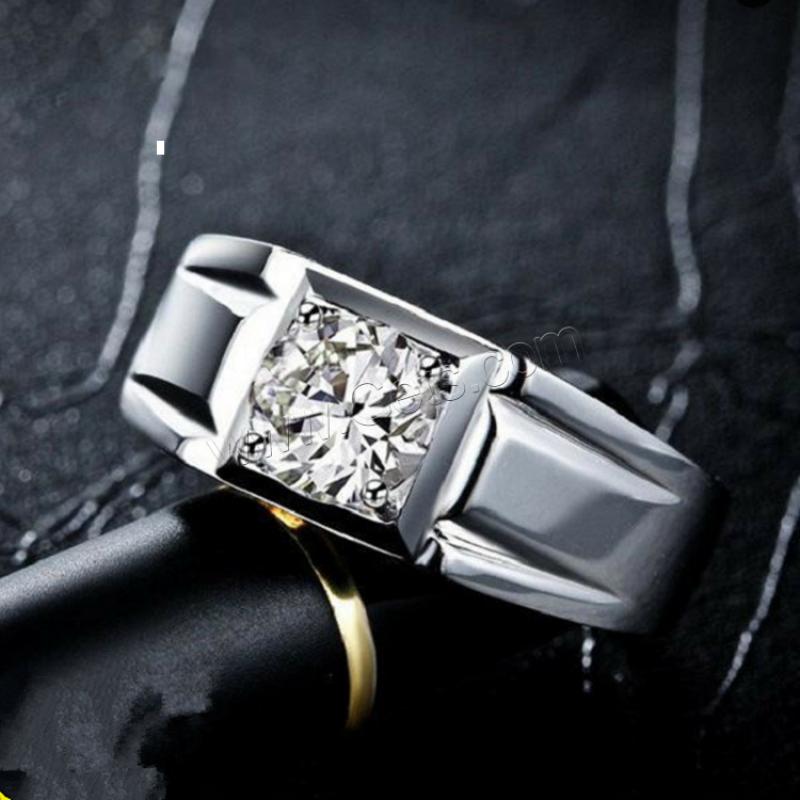 白銅 指輪, ファッションジュエリー & ユニセックス & 異なるサイズの選択 & ライン石のある, シルバー, 売り手 パソコン
