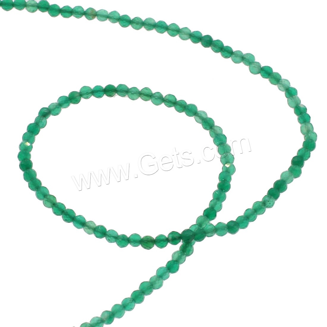 Natural Green Agate Beads, Round, different size for choice & faceted, green, Hole:Approx 1mm, Length:Approx 14.9 Inch, Sold By Strand