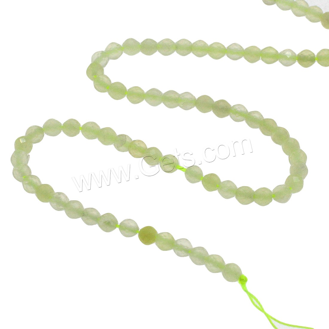 Jade Lemon Bead, Round, different size for choice & faceted, Hole:Approx 1mm, Length:Approx 14.9 Inch, Sold By Strand