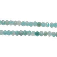 Perles amazonite, Rond, normes différentes pour le choix & facettes, blue ciel Environ 1mm Environ 14.9 pouce, Vendu par brin