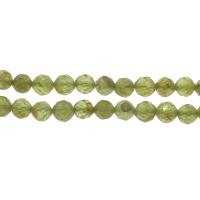 Peridot Perlen, Peridot Stein, rund, verschiedene Größen vorhanden & facettierte, keine, Bohrung:ca. 1mm, Länge:ca. 14.9 ZollInch, verkauft von Strang