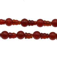 Perles Agates rouges naturelles, agate rouge, bijoux de mode & DIY, rouge, 8mm Environ 1mm Environ 14.9 pouce, Vendu par brin