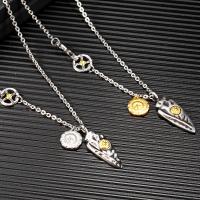 титан Свитер ожерелье, Другое покрытие, ювелирные изделия моды & Мужский, Много цветов для выбора, длина:Приблизительно 25.6 дюймовый, продается Strand