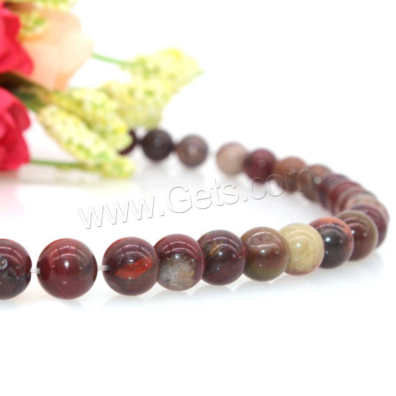 Rainbow Jasper Bead, Round, polished, DIY & different size for choice & different styles for choice, red, Length:Approx 15 Inch, Sold By Strand